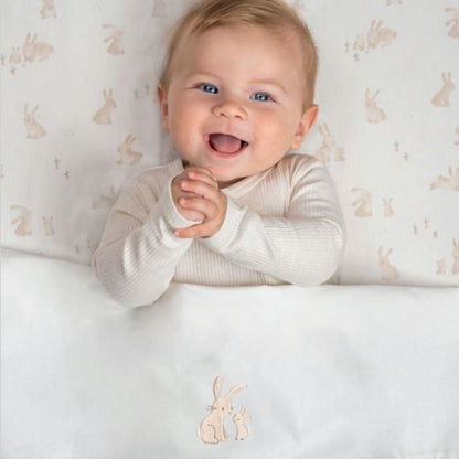 Fitted Cot Sheet Baby Bunny 70x140/150cm