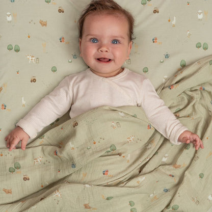 Fitted Cot Sheet Breathable Soft Baby Bedding for Cot Mattress and Nursery Use