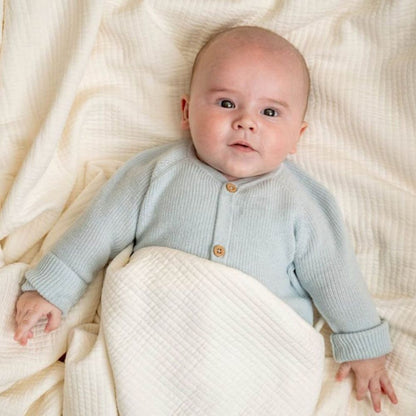 Fitted Cot Sheet Muslin Soft White 60x120cm