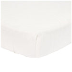 Fitted Cot Sheet Muslin Soft White - Perfect Blend of Softness