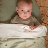 Fitted Bassinet Sheet Muslin Olive