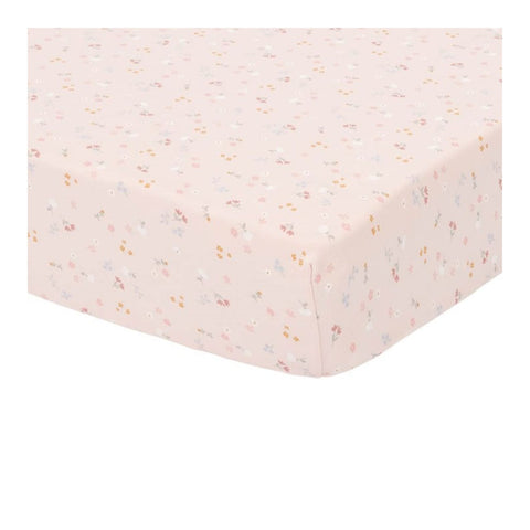 Little Dutch Fitted Bassinet Sheet Little Pink Flowers - UAE