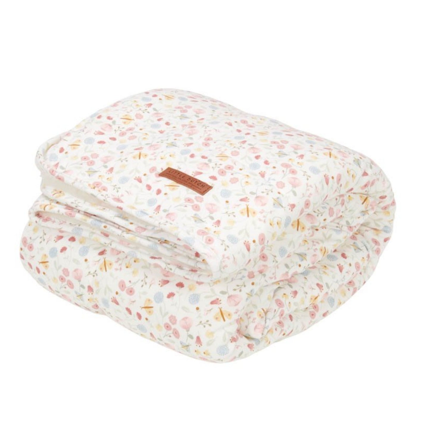 Bassinet Blanket Flowers & Butterflies - Cotton Fabric