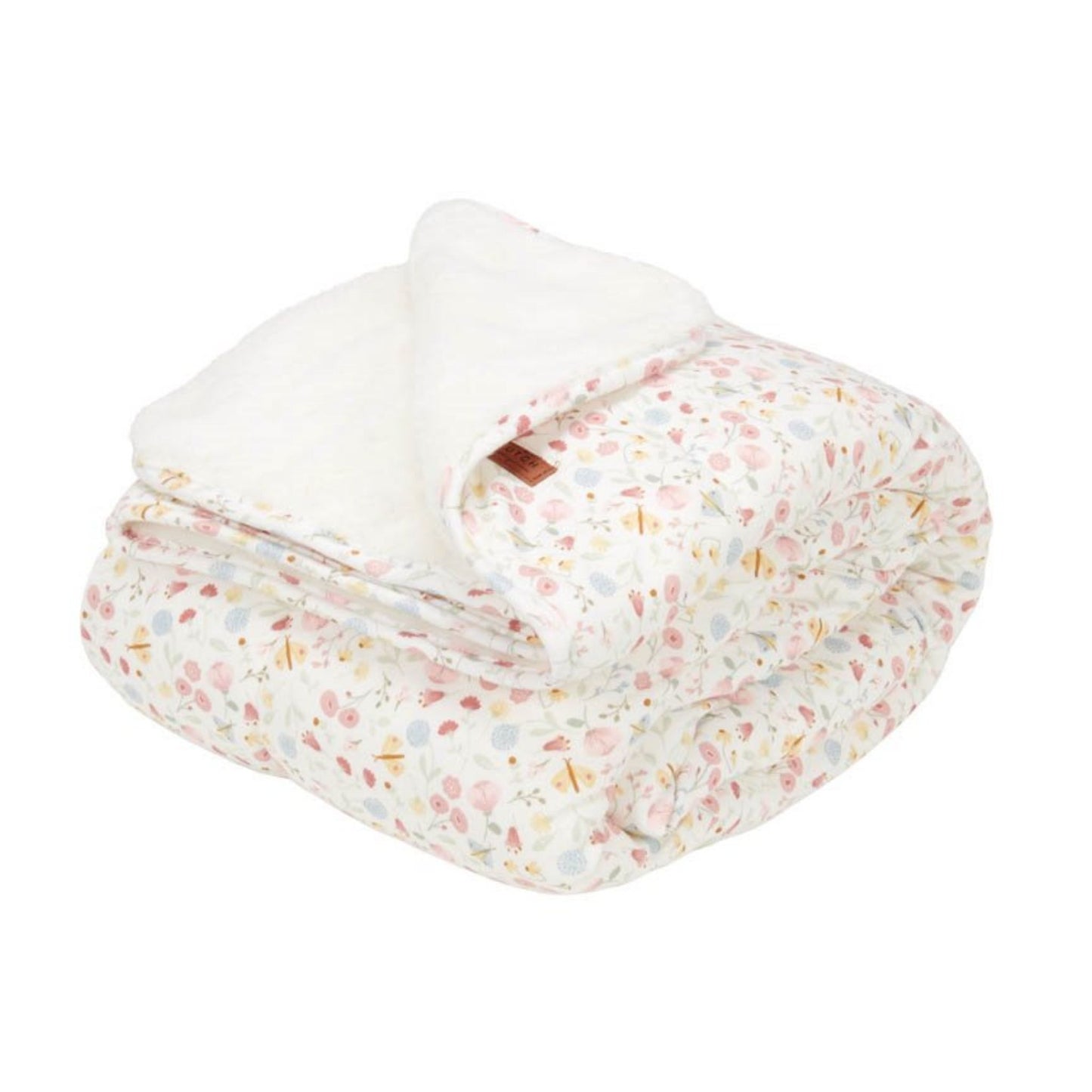 Bassinet Blanket Flowers & Butterflies - Cotton Fabric