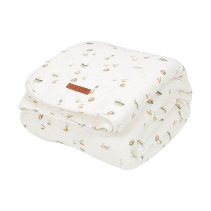 Little Dutch | Bassinet Blanket Sailors Bay White | Sweet Pea