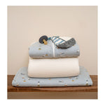 Soft Cotton Summer Sleeping Bag 70 cm Sailors Bay Blue - Little Dutch