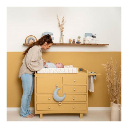 Easy To Handle Cotton Summer Sleeping Bag 70 cm Pure Soft Blue 