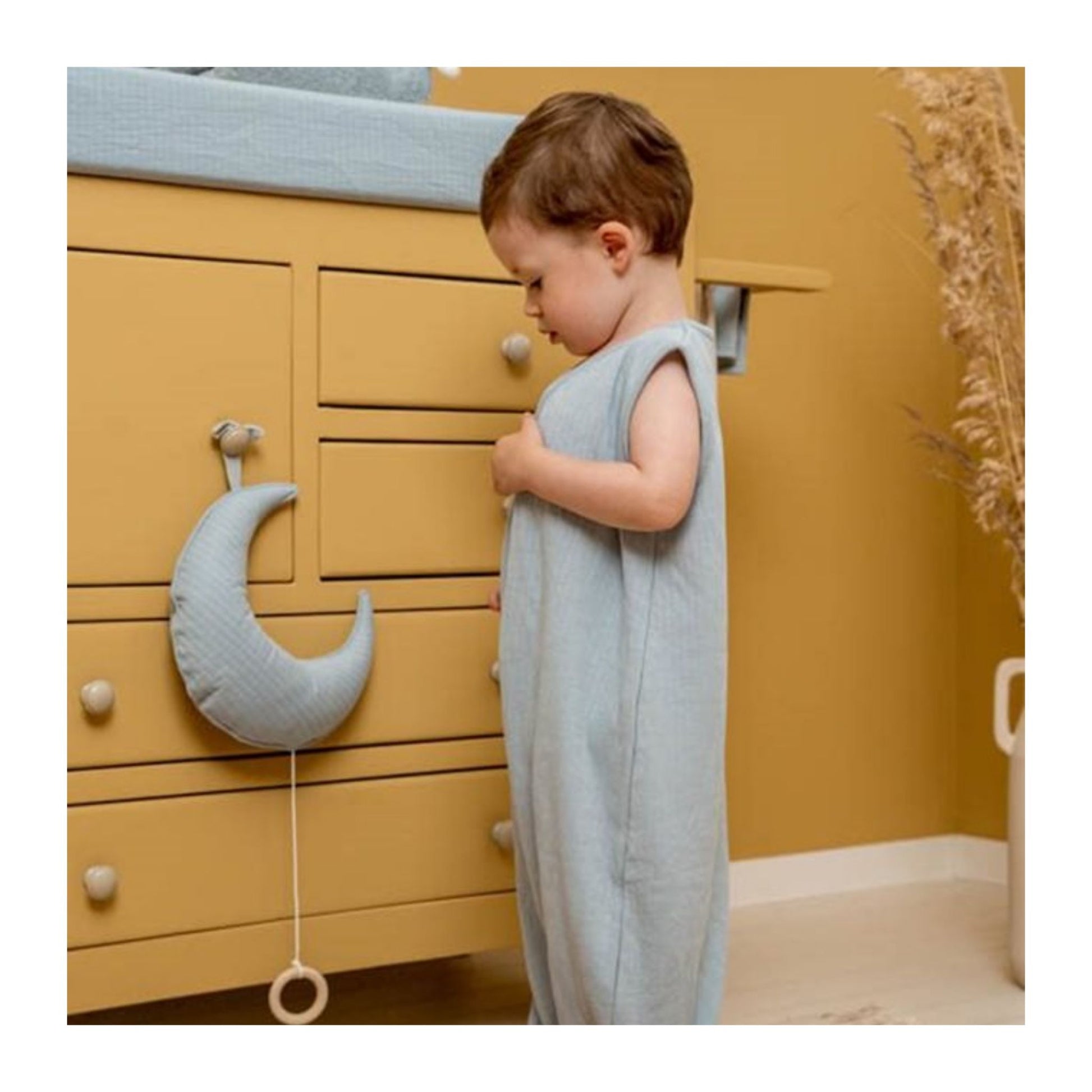 Cute Little Cotton Summer Sleeping Bag 70 cm Pure Soft Blue 