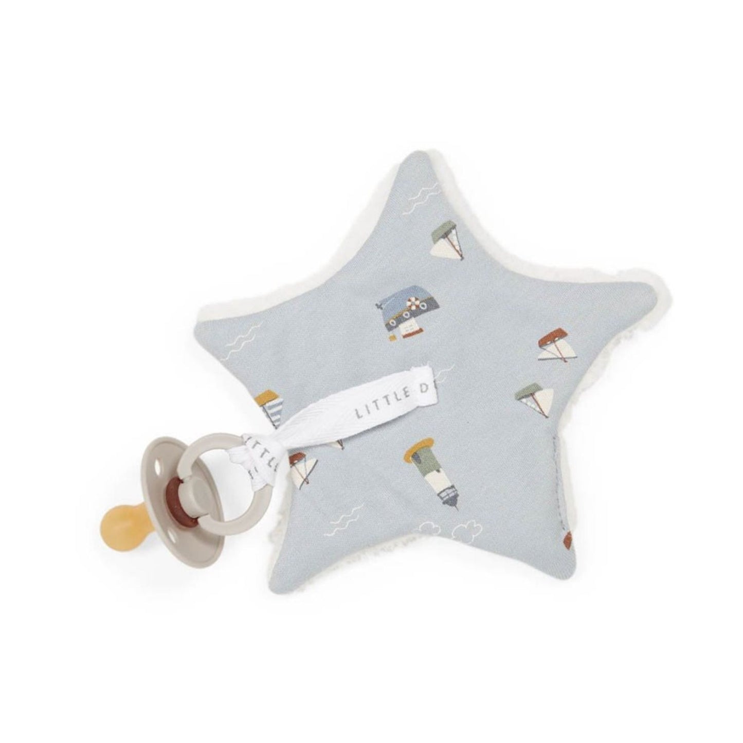 Kids' Essentials - Pacifier Cloth Sailors Bay Blue - Little Dutch 