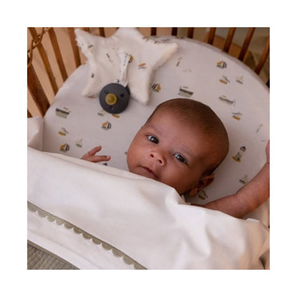 Pacifier Cloth Sailors Bay White - Sweet Pea