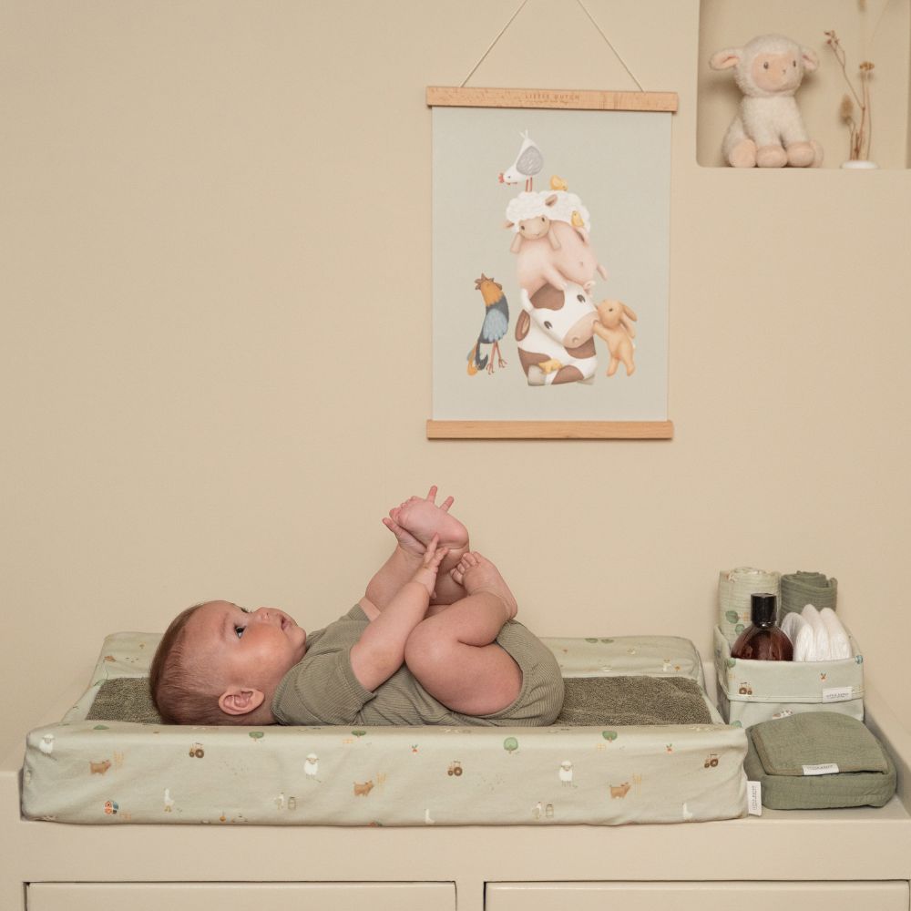 مزرعة صغيرة من قماش الشاش المحشو