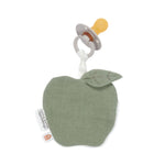 Pacifier Cloth Muslin Apple Olive