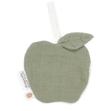 Pacifier Cloth Muslin Apple Olive