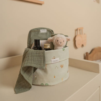 قماش مصاصة موسلين تفاح زيتوني