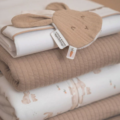 Pacifier Cloth Muslin Bunny Beige