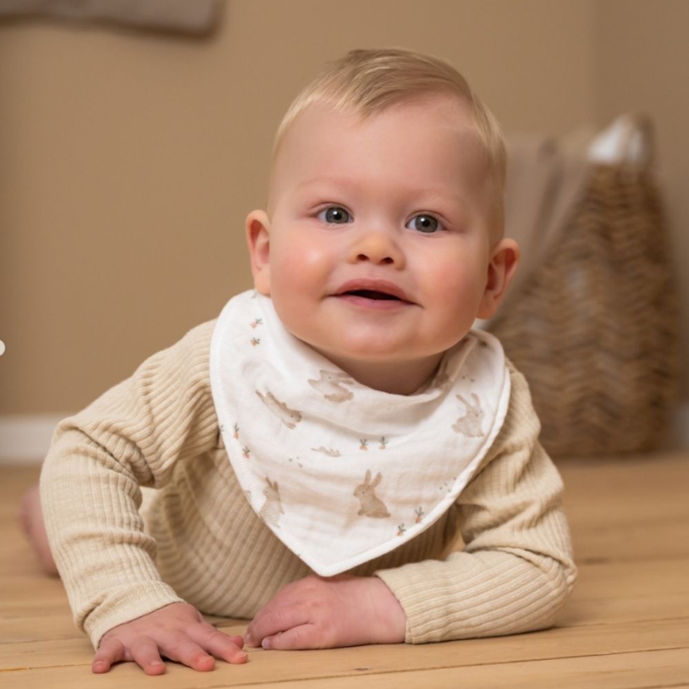 Bandana Bib Muslin Baby Bunny