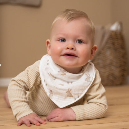 Bandana Bib Muslin Baby Bunny