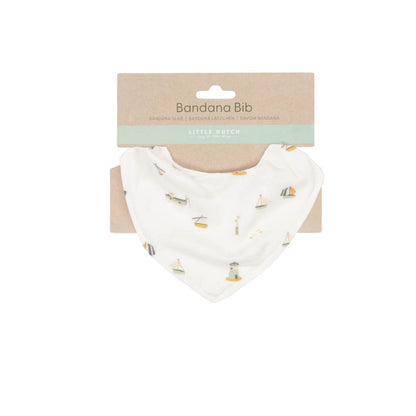 Little Dutch Bandana Bib from the Sailors Bay White collection