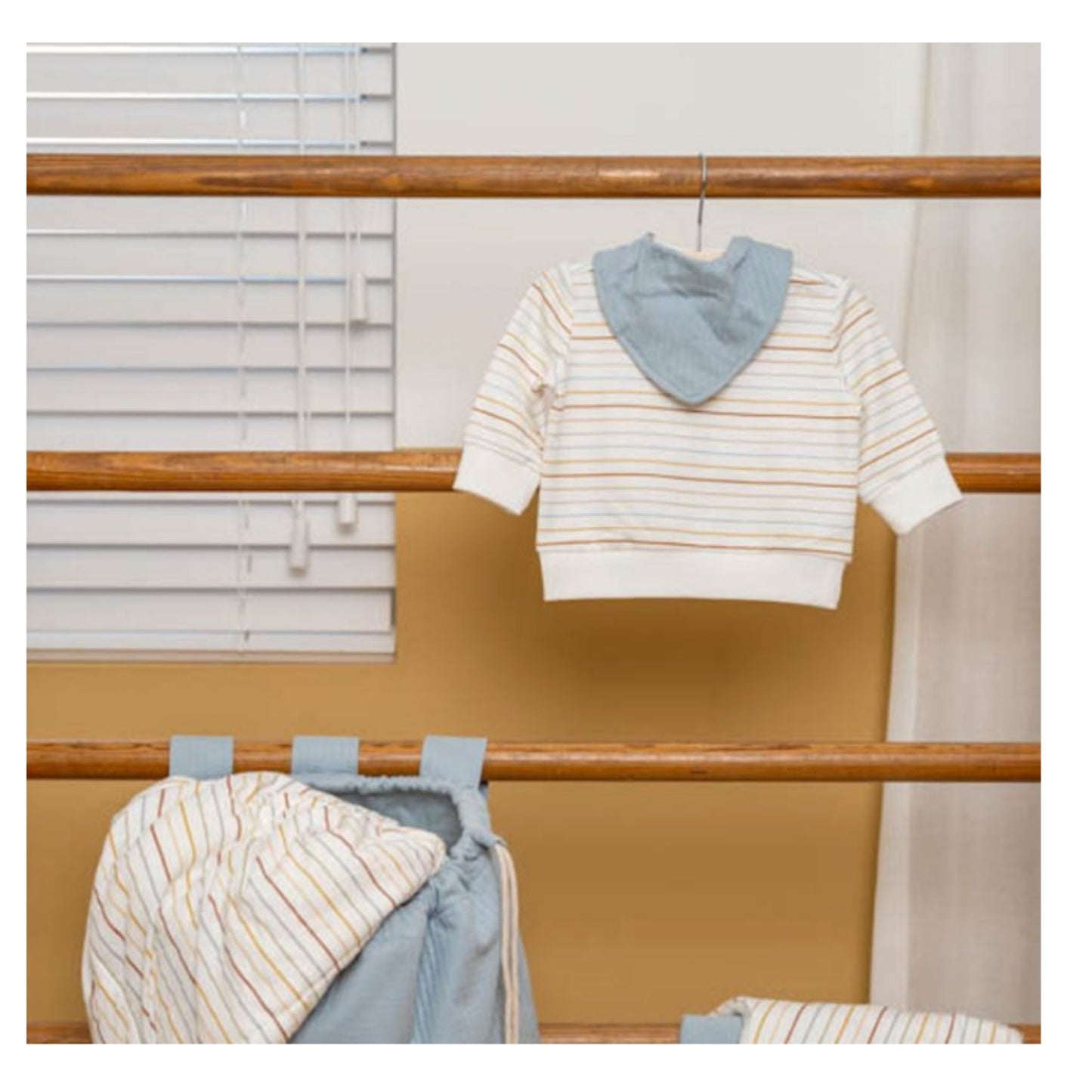 Baby Bandana Bib Pure Soft Blue - Sweet Pea 