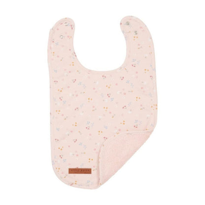 Soft Bib in Little Pink Flowers 