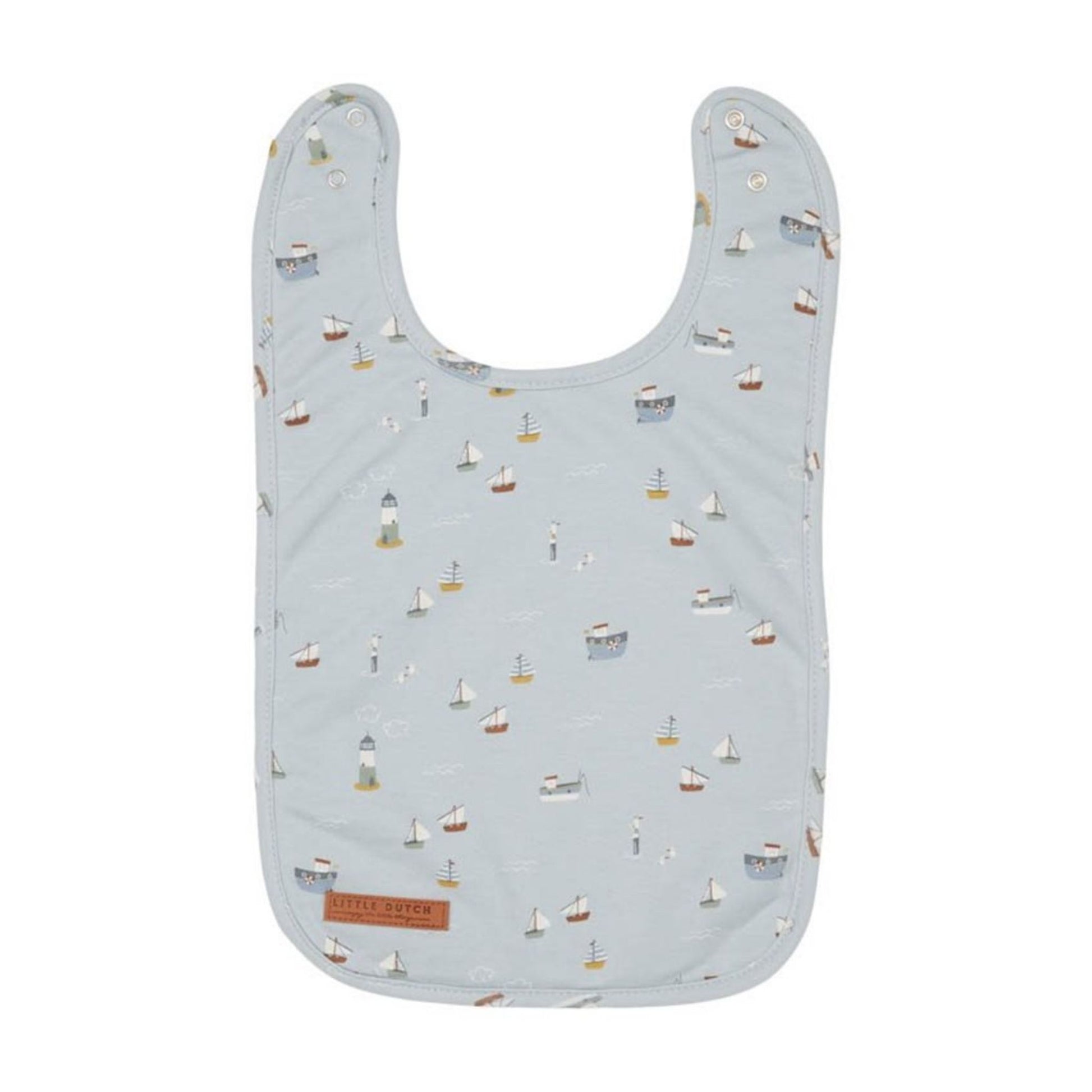 Little Dutch | Bib in Sailors Bay Blue | High Absorption Capacity