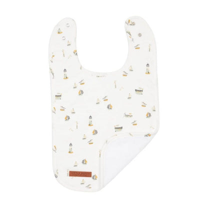 Little Dutch Bib in Sailors Bay White