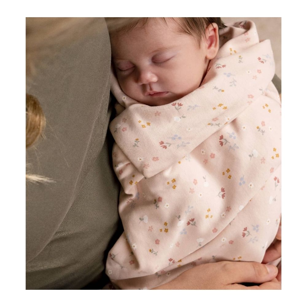 Little Dutch Swaddle 120 x 120 cm Little Pink Flowers - Shop Online