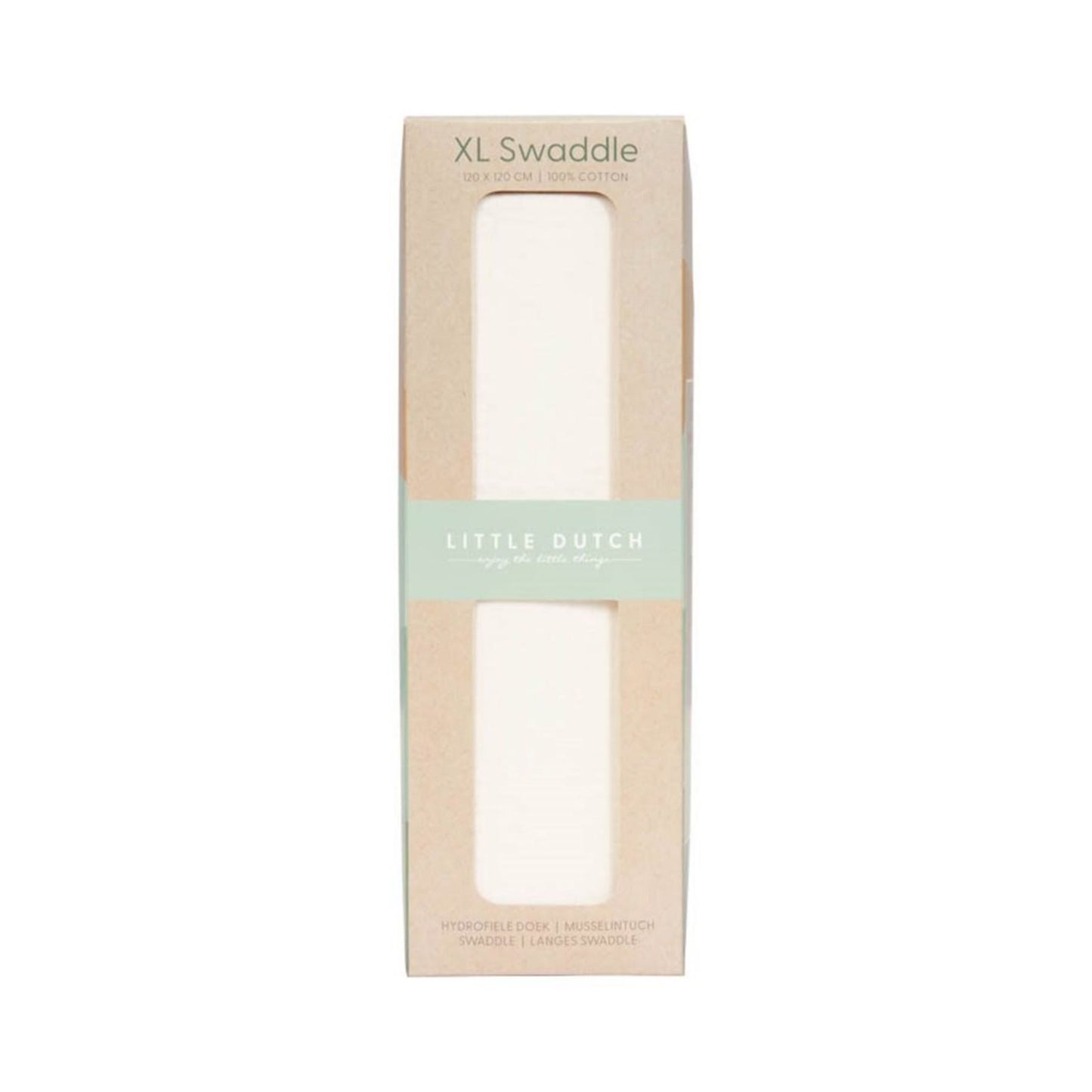 Swaddle 120 x 120 cm Pure Soft White