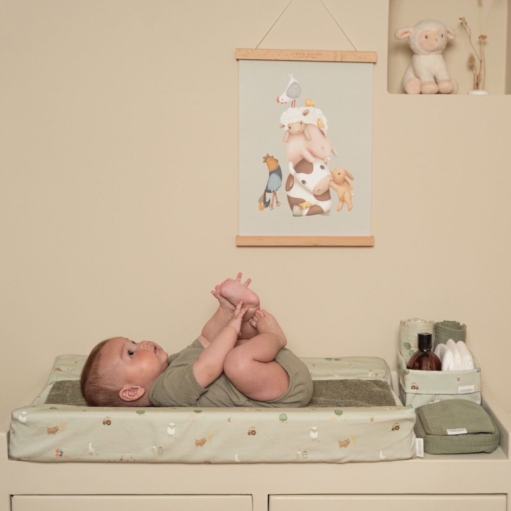 منشفة بقلنسوة مزرعة صغيرة