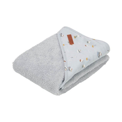Easy to Fold - Hooded Towel Sailors Bay Blue