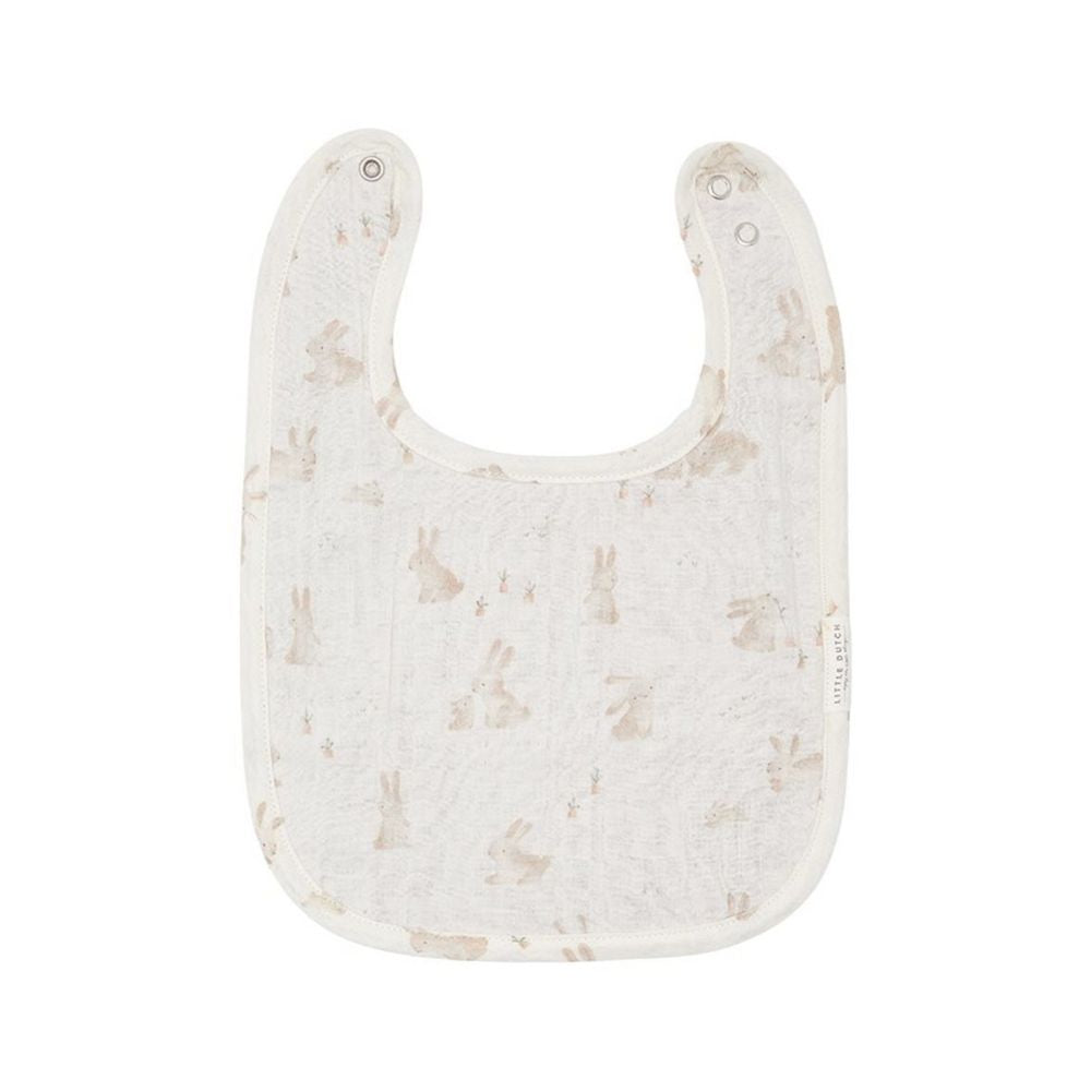 Little Dutch | Bib Muslin Baby Bunny | Sweet Pea Dubai