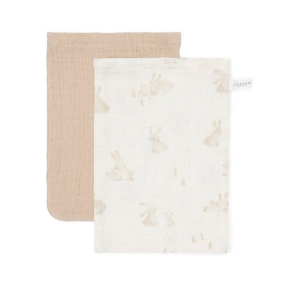 Washcloths Set Muslin Baby Bunny / Beige - Sweet Pea