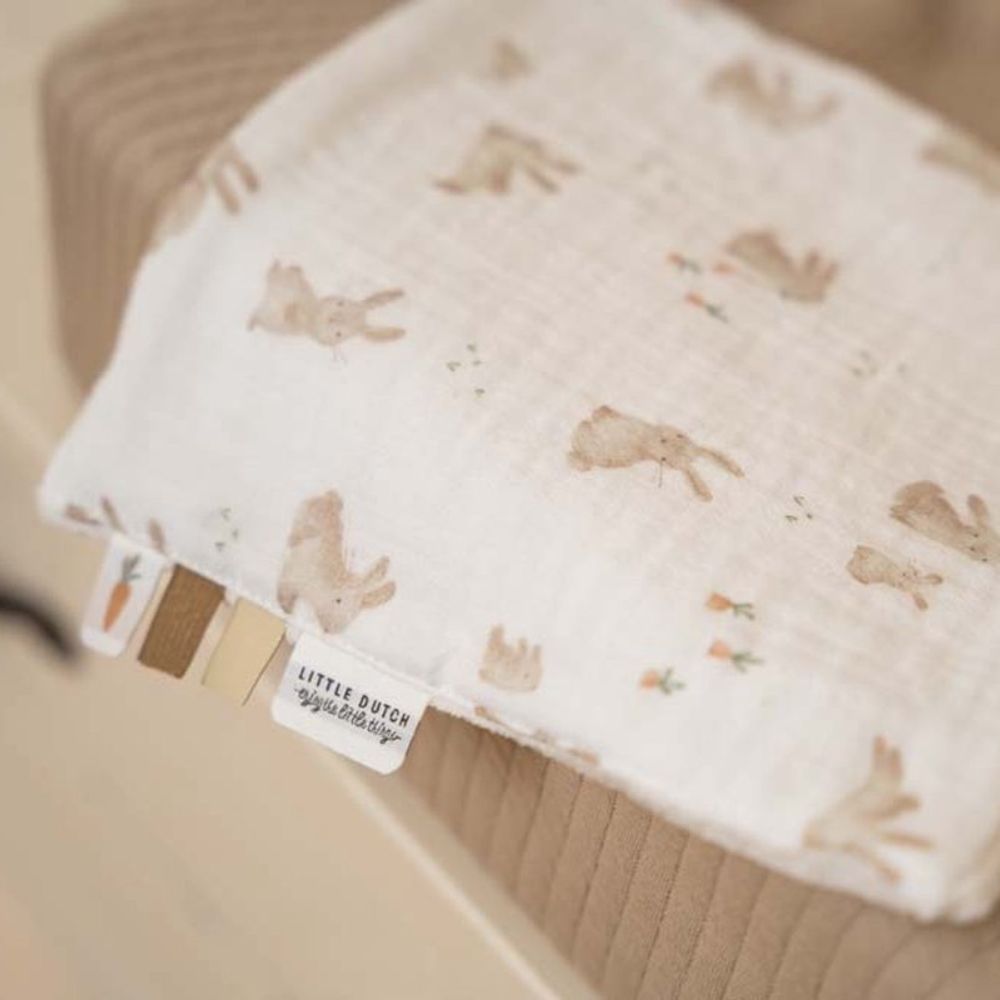 Washcloths Set Muslin Baby Bunny / Beige