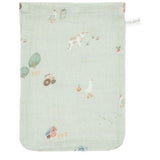 Washcloths Set Muslin Little Farm / Olive