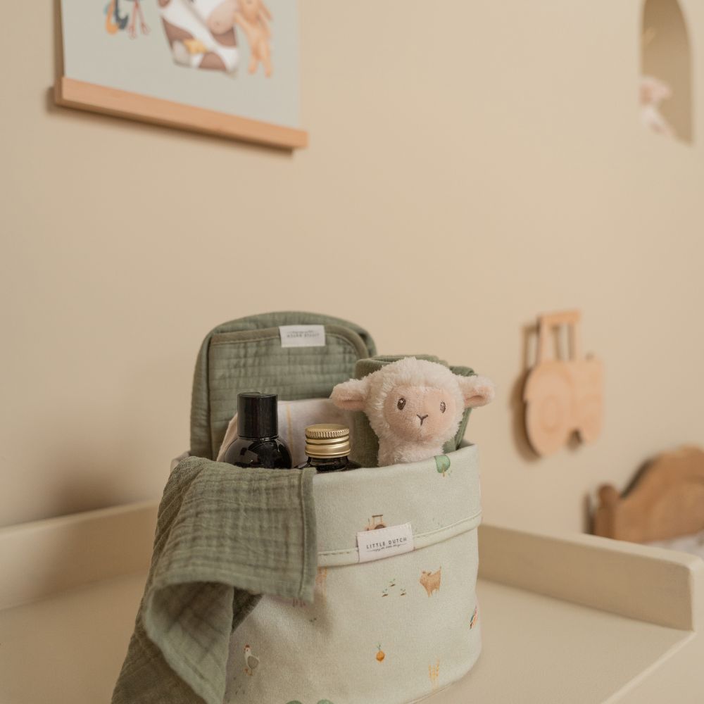 طقم قماطات موسلين ليتل فارم / زيتوني 70 × 70 سم