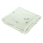 Swaddles Set Muslin Little Farm / Olive 70 x 70 cm