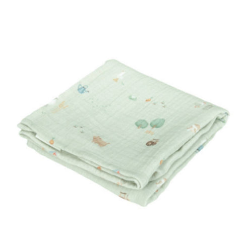 Swaddle 120 x 120 cm Muslin Little Farm