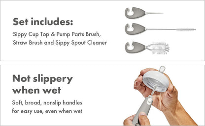Cleaning Set for Straw & Sippy Cup - Pebble