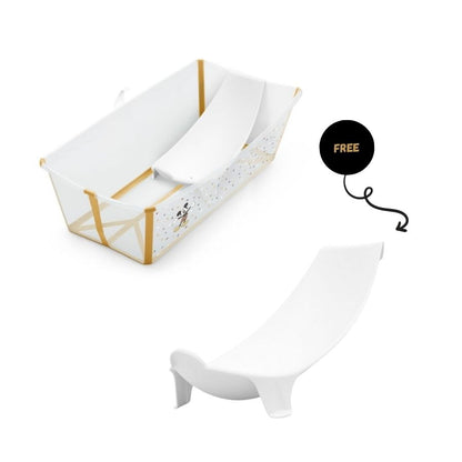 Flexi Bath X-Large Mickey Celebration White + Newborn Support White
