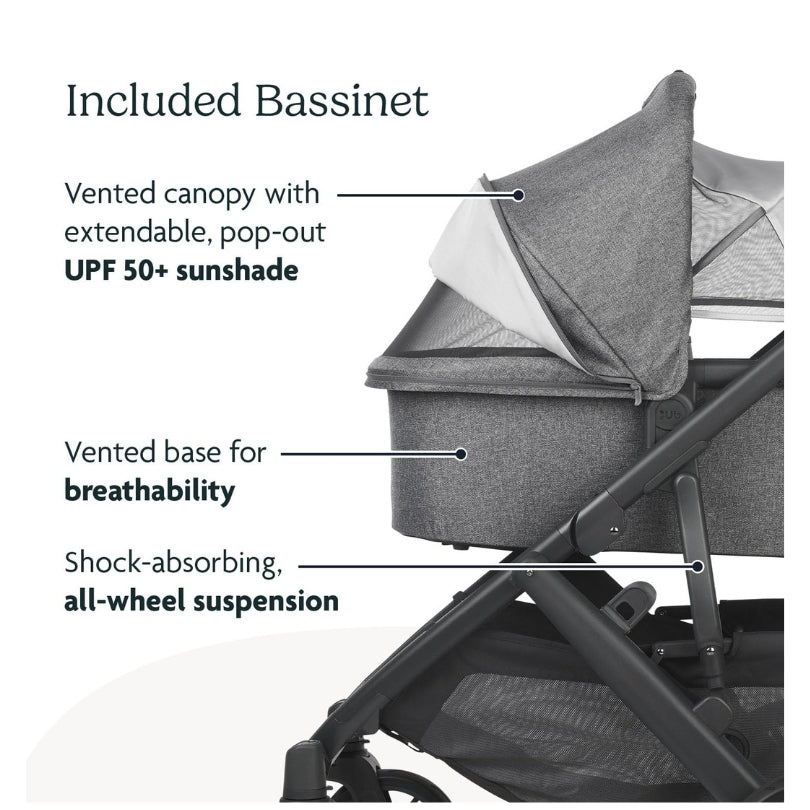 Vista V2 Stroller - Mélange Carbon Frame