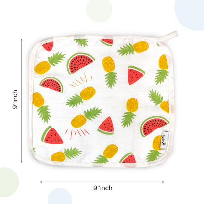 Bamboo Cotton Wash Cloth – Gentle, Absorbent & Eco-Friendly (Pack of 3)