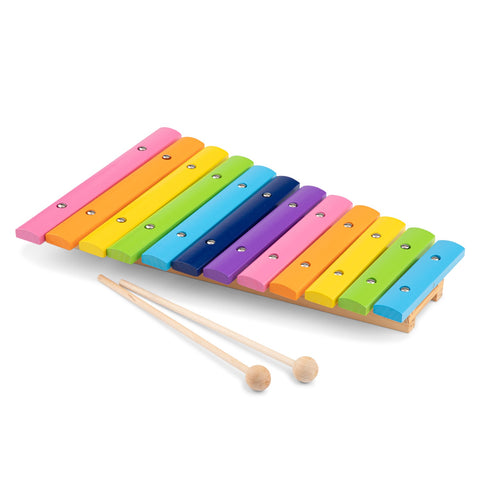 New Classic Toys | Xylophone (12 bars) Wood  | Multicolour