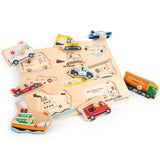 Peg Puzzle - Transport - 8 pieces