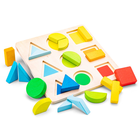New Classic Toys | Geometric Shape Puzzle Board | Age 2 Years+