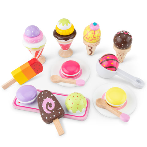 New Classic Toys | Wooden Ice Cream Set | Age 2 Years+