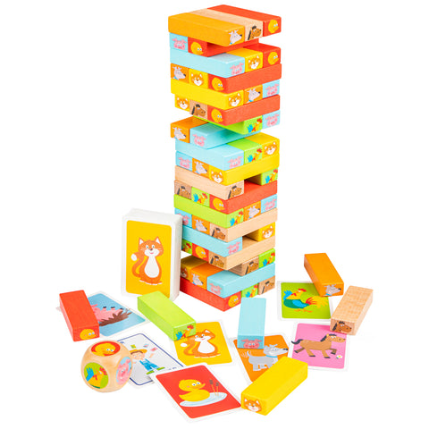New Classic Toys | Wooden Block Tower | Age 3 Years+