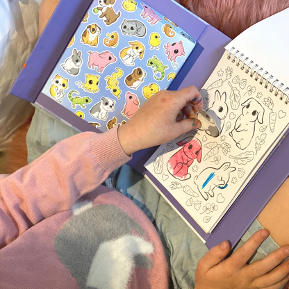 Colouring Set - Assorted Themed Activity Pack for Kids with Multiple Scenes