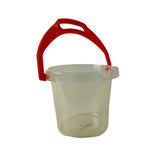 Frosted Transparent Bucket - Red