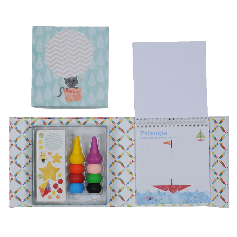 Oodle Doodle Crayon Set - Shapes - Sweet Pea Kids