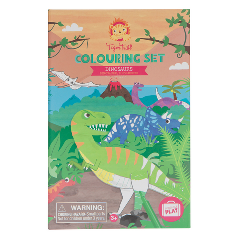Tiger Tribe | Colouring Set In Dinosaur Design | Order Online